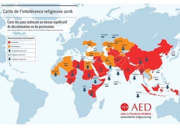 Rapport de l'AED, un génocide est en cours, la liberté religieuse bafouée dans 38 pays
