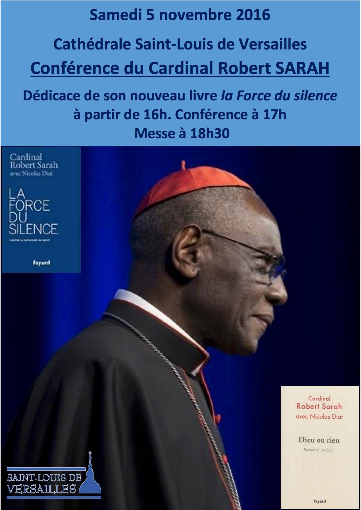 Le cardinal Sarah à Versailles