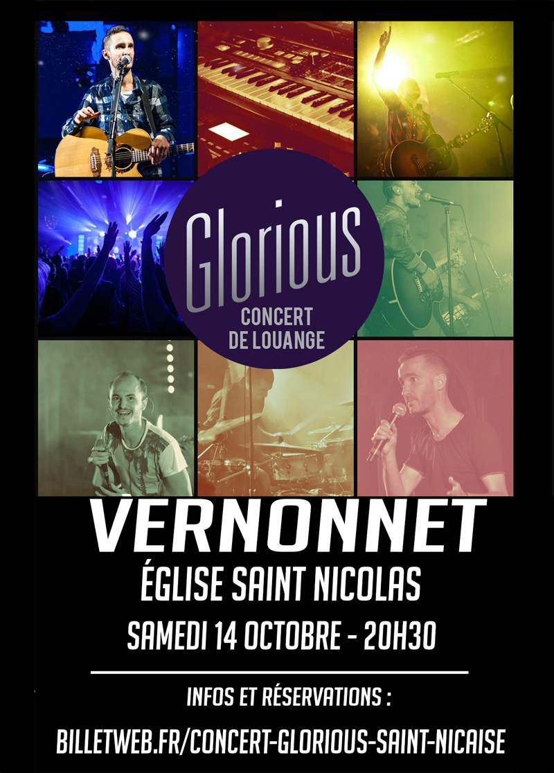 Glorious en concert dans l’Eure le 14 octobre