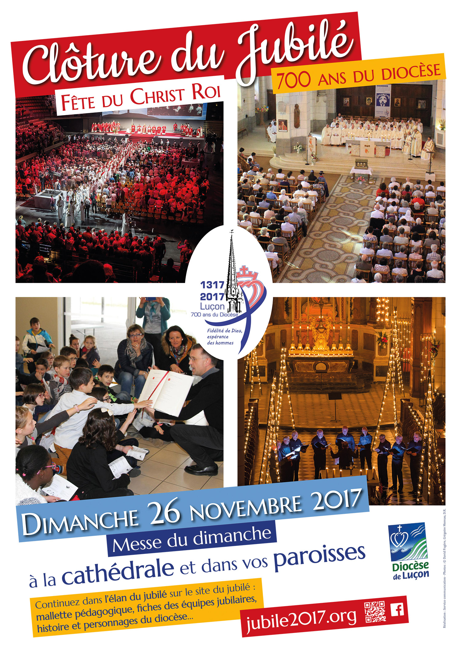 Clôture du Jubilé – 700 ans du diocèse de Luçon et fête du Christ Roi le 26 novembre