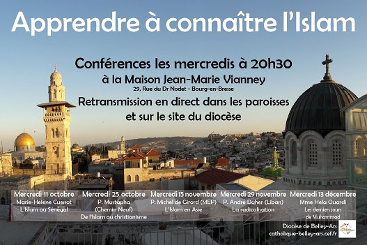Une nouvelle série de conférences pour connaître l’Islam – 1ère conférence le 11 octobre à Bourg-en-Bresse