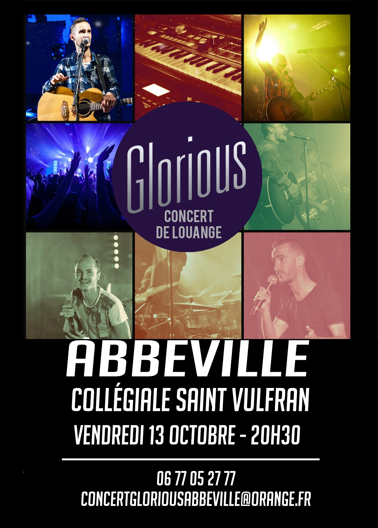 Concert Glorious à Abbeville le 13 octobre