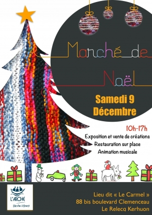 Marché de Noël de l’Arche au Relecq-Kerhuon (29) le 9 décembre
