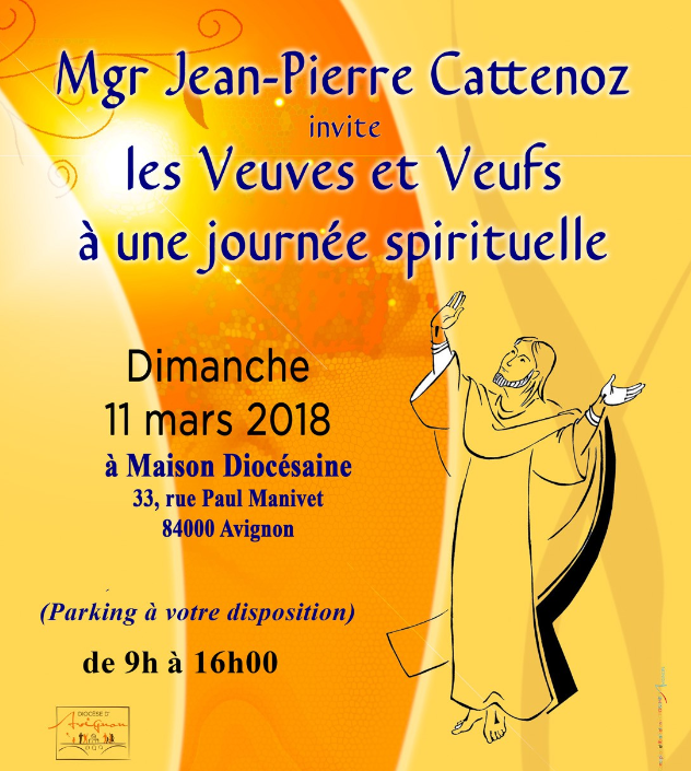 Mgr Jean-Pierre Cattenoz invite les veuves et les veufs à une journée spirituelle le 11 mars à Avignon (84)