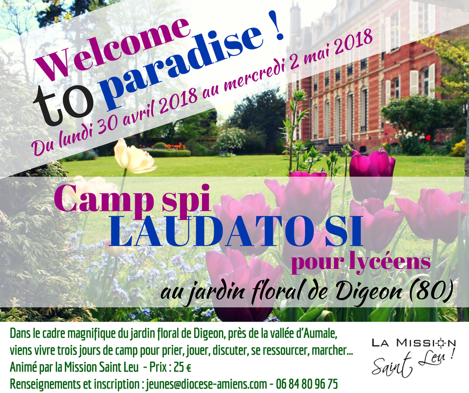 Camp Spi pour les lycéens du 30 avril au 2 mai 2018 à Digeon (80)
