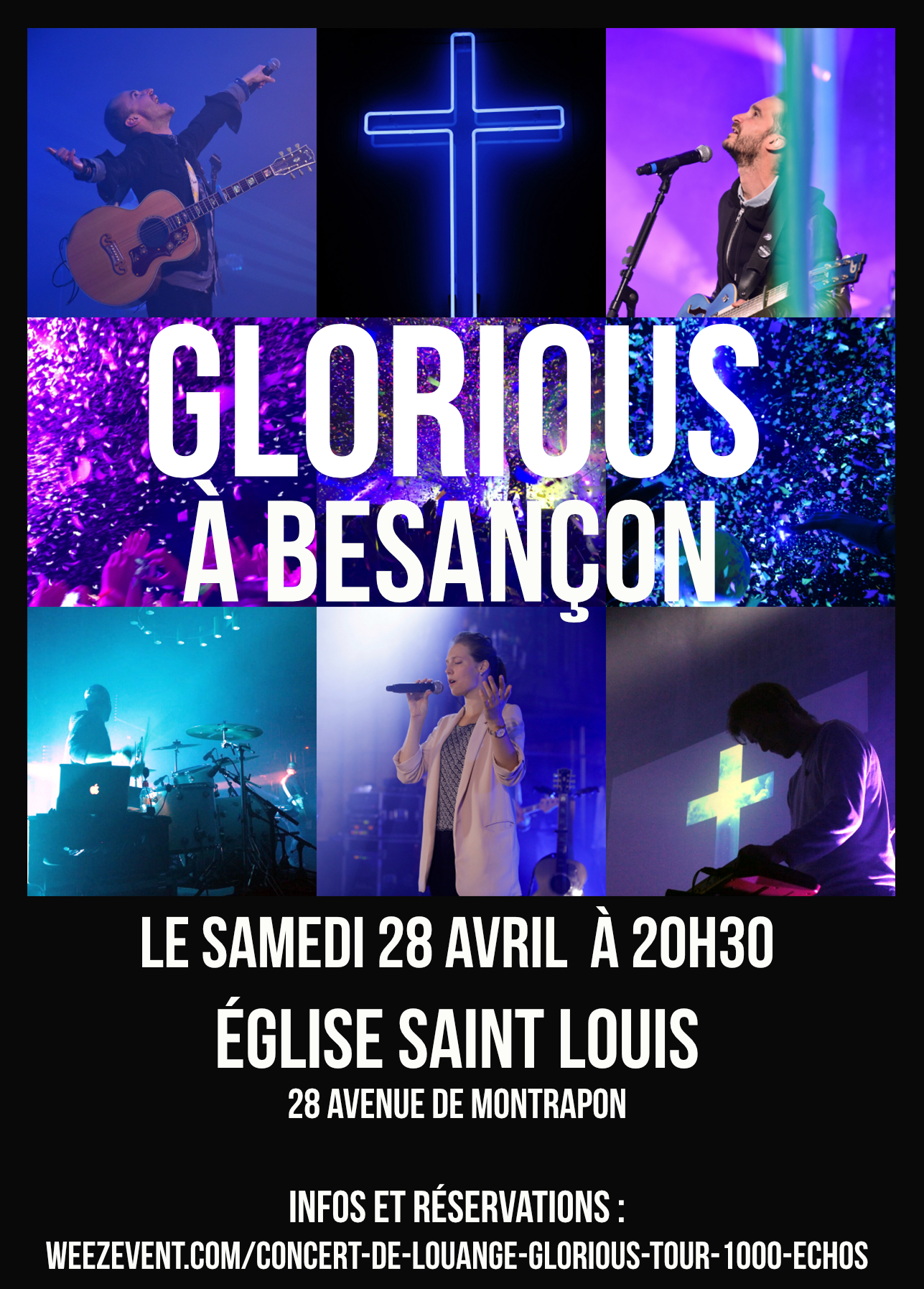 Concert de Glorious à Besançon (25) le 28 avril 2018
