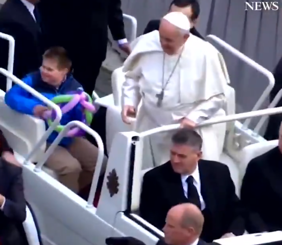 Le pape François grand défenseur des personnes trisomiques