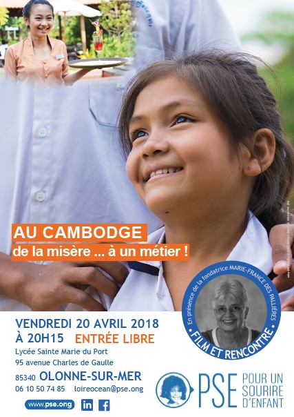Un film poignant et un témoignage en direct : “Pour un sourire d’enfant” le 20 avril 2018 à Olonne-sur-Mer (85)