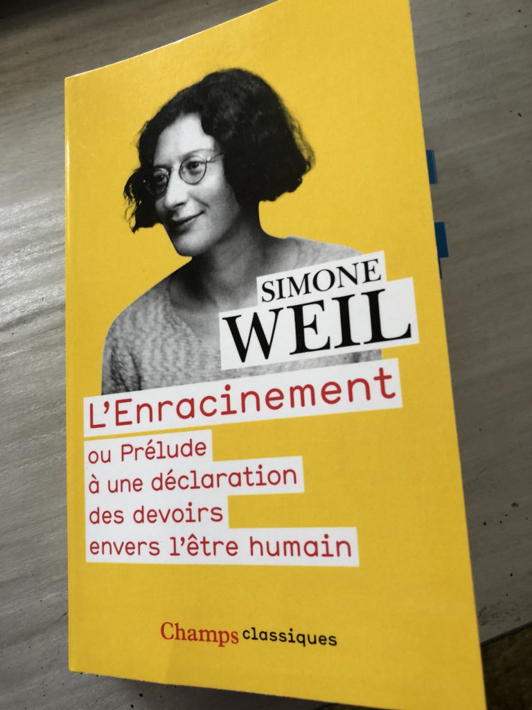 Livre – Les 4 obstacles qui entravent notre civilisation par Simone Weil – Les devoirs envers l’être humain