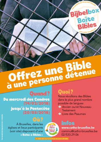 Bruxelles : énorme succès pour l’action “Offrez une bible à un détenu”