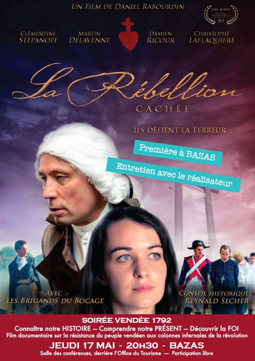 Projection du film La rébellion cachée à Bazas (33)  le 17 mai 2018
