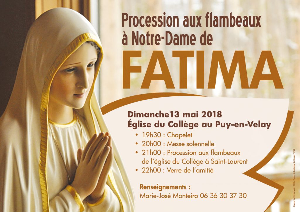 Procession à NotreDame de Fatima le