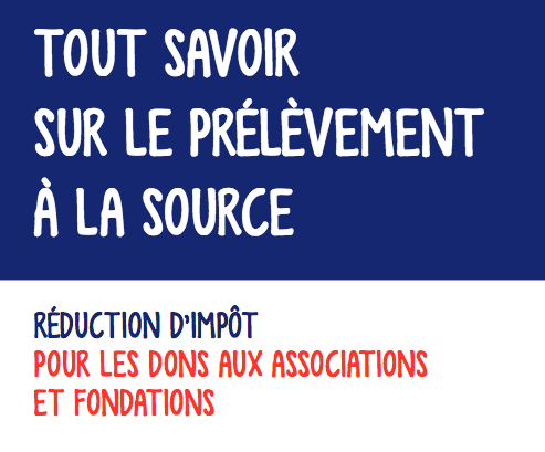 Un document du ministère de l’économie pour expliquer le prélèvement à la source et les dons aux associations