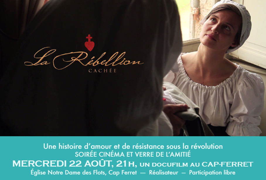 Projection du film La rébellion cachée en présence du réalisateur le 22 août 2018 au Cap-Ferret (33)