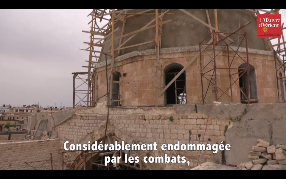 Syrie : le chantier de la cathédrale maronite d’Alep en vidéo