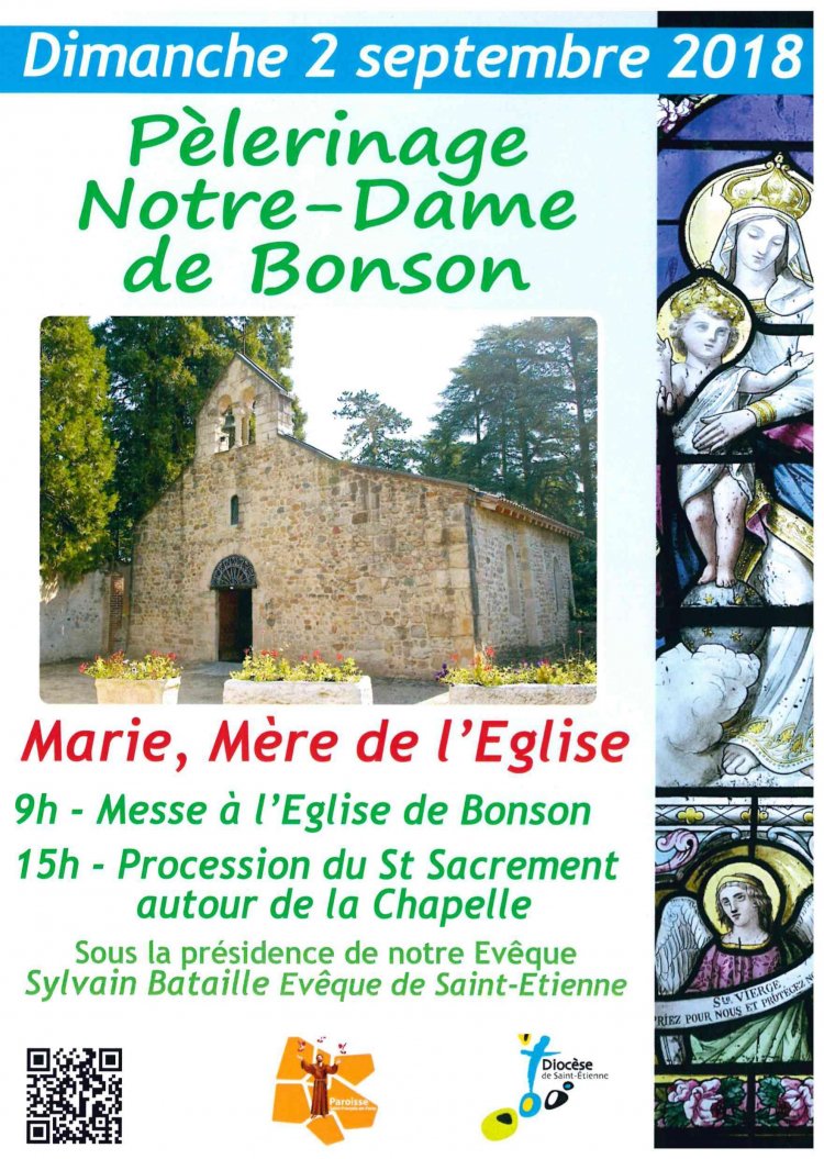 Pèlerinage à Notre-Dame de Bonson (42) le 2 septembre 2018