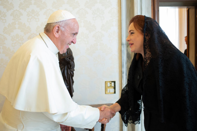Le pape François reçoit la présidente de l’assemblée générale de l’ONU