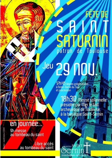 Fête de la Saint-Saturnin, messe à la basilique Saint-Sernin à Toulouse (31), le 29 novembre 2018