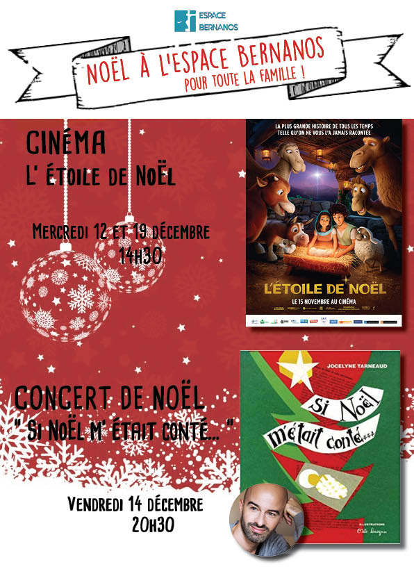 Noël à l’Espace Bernanos (Paris) pour toute la famille ! Les 12, 14 et 19 décembre 2018