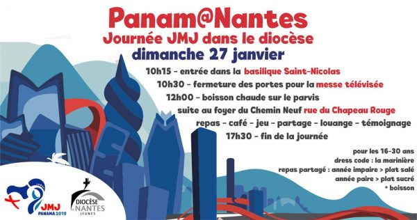 « Panam@Nantes (44) » Un air de JMJ en Loire-Atlantique le 27 janvier 2019