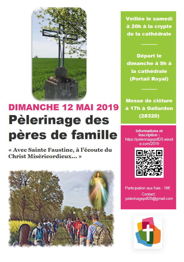 Pèlerinage des pères de famille le 12 mai 2019 de Chartres à Gallardon (28)