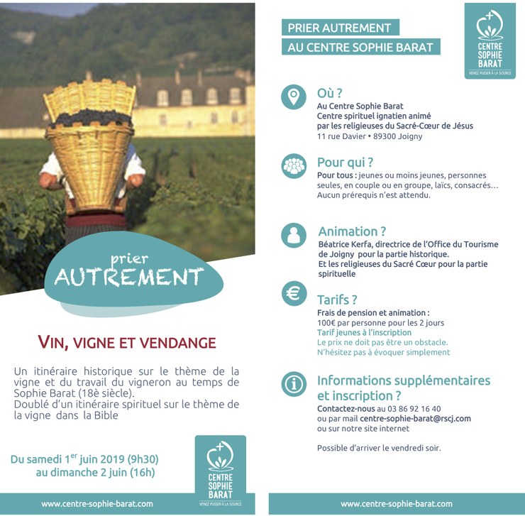 Week-end Vin Vigne Vendange les 1er & 2 juin 2019 à Joigny (89)