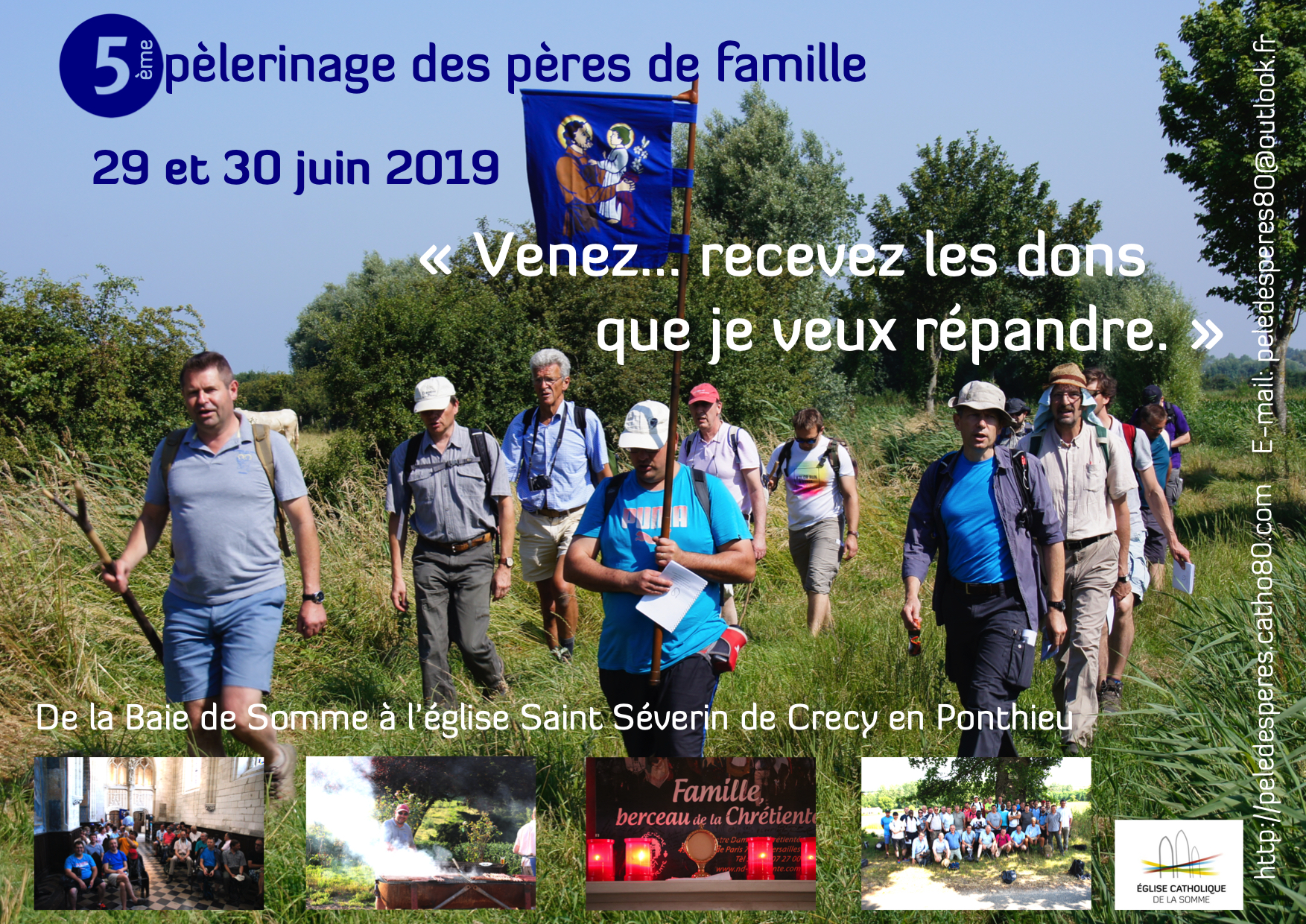 5e Pèlerinage des pères les 29 & 30 juin 2019 à Crécy-en-Ponthieu (80)
