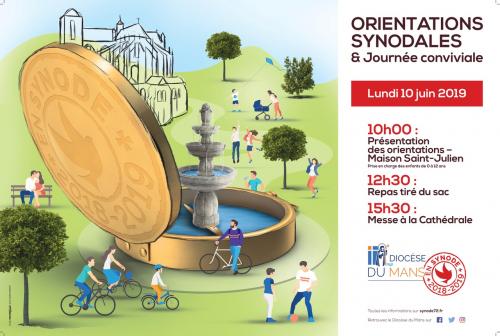 Orientations synodales du Diocèse de Poitiers (86) et journée conviviale le 10 juin 2019