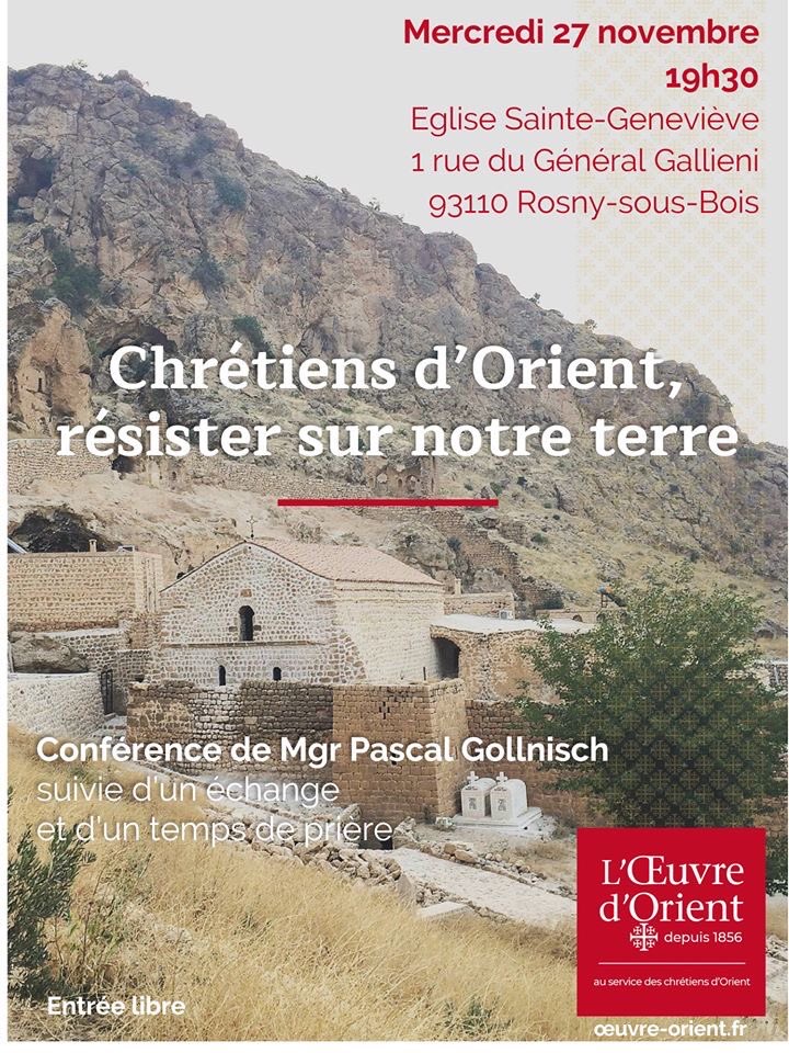 Rosny-sous-Bois : conférence de Mgr Pascal Gollnisch