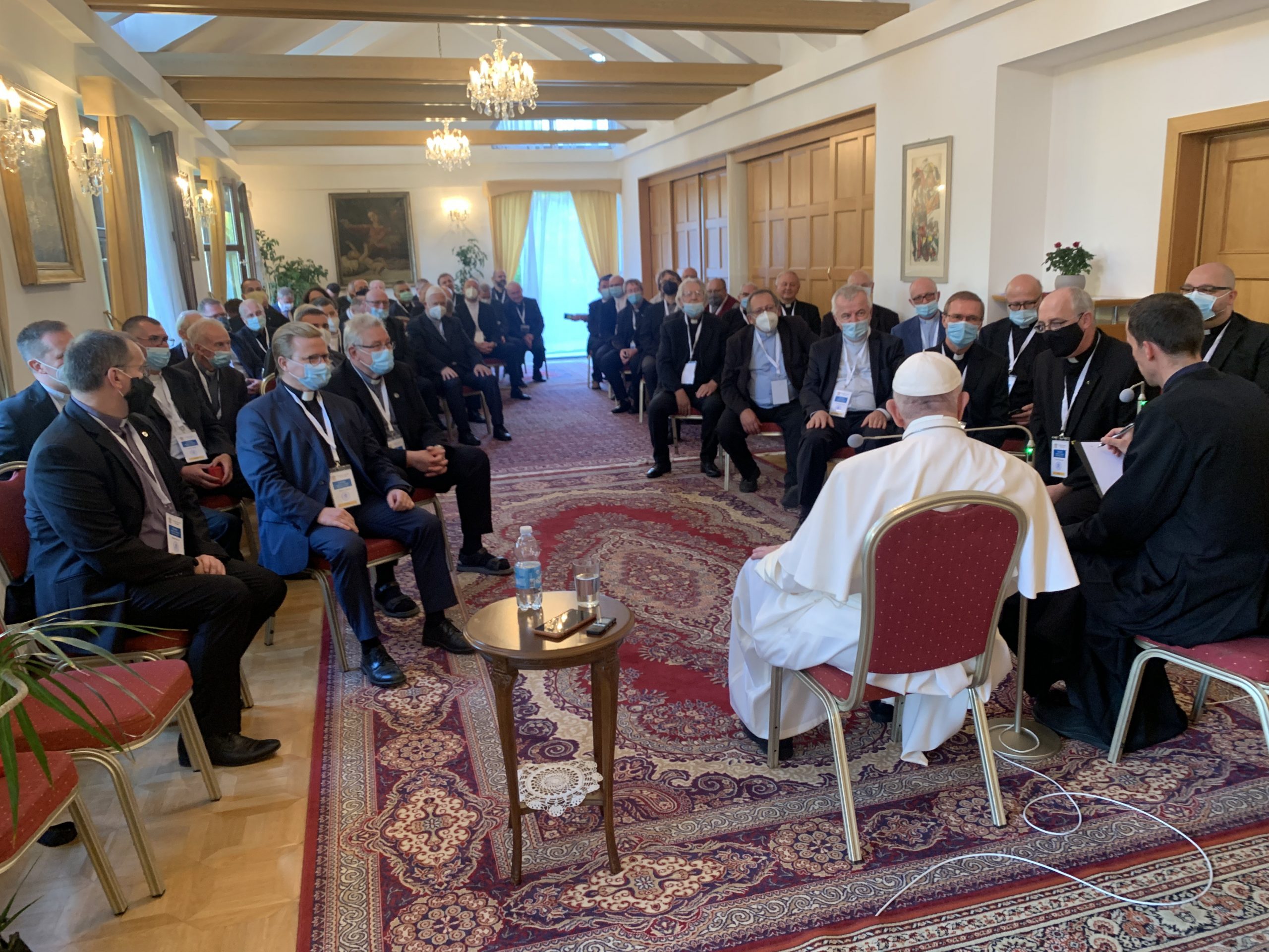 Bratislava : échanges du Pape François avec les jésuites
