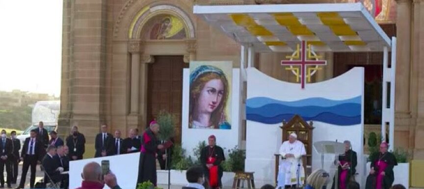 Malte : le Pape est arrivé au sanctuaire marial de Gozo