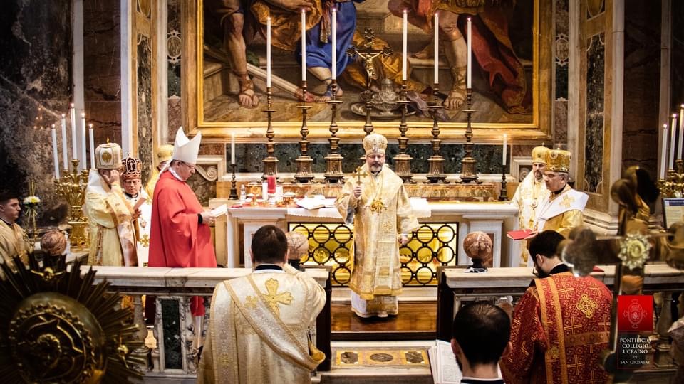 Messe pour la Saint Josaphat Kuncewicz à Rome